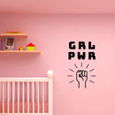 GRL PWR Girl Power - Inspirational Quotes Vinyl Wall Art Stickers - Bedroom Vinyl Wall Decals - Women's Motivation Quote Wall Art   2