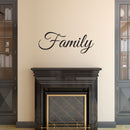 Family Lettering - Inspirational Quotes Wall Art Vinyl Decal - Decoration Vinyl Sticker - Motivational Wall Art Decal - Living Room Decor - Trendy Wall Art Quotes - Family Vinyl Sticker   2