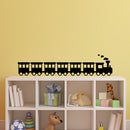 Choo Choo Train - Vinyl Wall Art Sticker Decals - 9" x 40" - Cute Wall Art Decals for Little Girls and Boys Bedroom - Nursery Room Wall Art Decor Black 9" x 40"