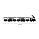 Choo Choo Train Shape - Vinyl Wall Art Stickers - Cute Wall Art Decals for Little Girls and Boys Bedroom - Nursery Room Wall Art Decor - Thomas And Friends Decoration   3