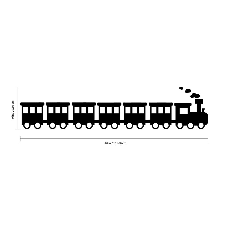 Choo Choo Train Shape - Vinyl Wall Art Stickers - Cute Wall Art Decals for Little Girls and Boys Bedroom - Nursery Room Wall Art Decor - Thomas And Friends Decoration   3