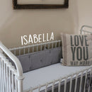 Vinyl Wall Art Decal Girls Custom Name - 'ISABELLA' Custom Text Name - Girls Bedroom Vinyl Wall Decals - Cute Wall Art Decals for Baby Girl Nursery Room Decor   2