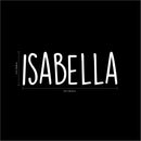 Vinyl Wall Art Decal Girls Custom Name - ’Isabella’ Custom Text Name - 12" x 34" - Girls Bedroom Vinyl Wall Decals - Cute Wall Art Decals for Baby Girl Nursery Room Decor (12" x 34"; White Text) White 12" x 34" 3