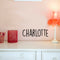 Vinyl Wall Art Decal Girls Custom Name - ’Charlotte’ Custom Text Name - 12" x 39" - Girls Bedroom Vinyl Wall Decals - Cute Wall Art Decals for Baby Girl Nursery Room Decor (12" x 39"; Black Text) Black 12" x 39" 2