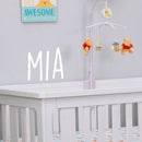 Vinyl Wall Art Decal Girls Custom Name - 'MIA' Custom Text Name - Girls Bedroom Vinyl Wall Decals - Cute Wall Art Decals for Baby Girl Nursery Room Decor   5