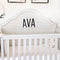 Vinyl Wall Art Decal Girls Custom Name - ’AVA’ Custom Text Name - 12" x 19" - Girls Bedroom Vinyl Wall Decals - Cute Wall Art Decals for Baby Girl Nursery Room Decor (12" x 19"; Black Text) Black 12" x 19"