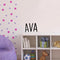 Vinyl Wall Art Decal Girls Custom Name - ’AVA’ Custom Text Name - 12" x 19" - Girls Bedroom Vinyl Wall Decals - Cute Wall Art Decals for Baby Girl Nursery Room Decor (12" x 19"; Black Text) Black 12" x 19" 2