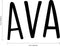 Vinyl Wall Art Decal Girls Custom Name - ’AVA’ Custom Text Name - 12" x 19" - Girls Bedroom Vinyl Wall Decals - Cute Wall Art Decals for Baby Girl Nursery Room Decor (12" x 19"; Black Text) Black 12" x 19" 3