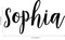 Vinyl Wall Art Decal Girls Custom Name - ’Sophia’ Custom Text Name - Girls Bedroom Vinyl Wall Decals - Cute Wall Art Decals for Baby Girl Nursery Room Decor (12" x 26"; Black Cursive)   5