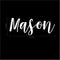 Boys Custom Name Vinyl Wall Art Sticker Decal - ’Mason’ Custom Name 12" x 32" - Little Boys Bedroom Vinyl Wall Decals - Cute Wall Art Decals for Baby Boy Nursery Room Decor (12" x 32"; White Cursive) White 12" x 32" 3