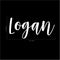 Vinyl Wall Art Decal Boys Custom Name - ’Logan’ Custom Text Name - 12" x 29" - Little Boys Bedroom Vinyl Wall Decals - Cute Wall Art Decals for Baby Boy Nursery Room Decor (12" x 29"; White Cursive) White 12" x 29" 3