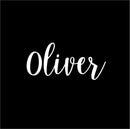 Vinyl Wall Art Decal Boys Custom Name - ’Oliver’ Custom Text Name - 12" x 30" - Little Boys Bedroom Vinyl Wall Decals - Cute Wall Art Decals for Baby Boy Nursery Room Decor (12" x 30"; White Cursive) White 12" x 30" 4