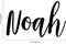 Vinyl Wall Art Decal Boys Custom Name - ’NOAH’ Custom Text Name - 12" x 23" - Little Boys Bedroom Vinyl Wall Decals - Cute Wall Art Decals for Baby Boy Nursery Room Decor (12" x 23"; Black Cursive) Black 12" x 23"