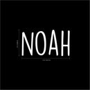 Vinyl Wall Art Decal Boys Custom Name - ’NOAH’ Custom Text Name - 12" x 23" - Little Boys Bedroom Vinyl Wall Decals - Cute Wall Art Decals for Baby Boy Nursery Room Decor (12" x 23"; White Text) White 12" x 23" 3