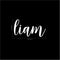 Vinyl Wall Art Decal Boys Custom Name - ’Liam’ Custom Text Name- 12" x 25" - Little Boys Bedroom Vinyl Wall Decals - Cute Wall Art Decals for Baby Boy Nursery Room Decor (12" x 25"; White Cursive) White 12" x 25" 3