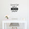 Vinyl Wall Art Decal - Good Girl with A Hood Playlist - 20" X 20" Music Decoration Vinyl Sticker - Trendy Wall Art Decal - Bedroom Living Room Decor - Fashion Wall Art - Women’s Positive Quotes Black 20" X 20" 2