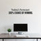 Vinyl Wall Art Decal - Today’s Forecast: 100% Chance Of Winning - 9" x 40" Decoration Motivational Wall Art Decal - Inspirational Positive Affirmation For Home Office Living Room Gym Quotes Black 9" x 40" 3