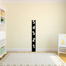 Pulse Vinyl Vinyl Wall Art Decal - Ruler Numbers Growth Chart - 60.5" x 10" - Childrens Bedroom Wall Decals - Unisex Kids Little Boys Girls Room Play Area Daycare Decor (60.5" x 10"; Black) Black 60.5" x 10" 2