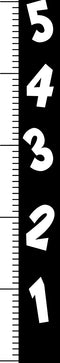 Pulse Vinyl Vinyl Wall Art Decal - Ruler Numbers Growth Chart - 60. Childrens Bedroom Wall Decals - Unisex Kids Little Boys Girls Room Play Area Daycare Decor (60.5" x 10"; White)   4