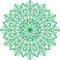 Vinyl Wall Art Decal - Mandala Figure - 23" x 23" - Adhesive Vinyl Sticker Decals - Home Apartment Workplace Decor - Yoga Studio Namaste Meditation Mandala Bohemian Flower (23" x 23"; Green) Green 23" x 23" 4