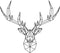 Vinyl Wall Art Decal - Geometric Deer Head - 23" x 26" - Home Decor for Living Room Bedroom Boys Room - Peel and Stick Stencil Sticker Decals (23" x 26"; Black) Black 32" x 23" 4