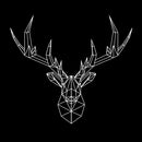 Vinyl Wall Art Decal - Geometric Deer Head - 23" x 26" - Home Decor for Living Room Bedroom Boys Room - Peel and Stick Stencil Sticker Decals (23" x 26"; White) White 32" x 23" 4