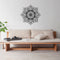 Vinyl Wall Art Decal - Flower Mandala - Adhesive Vinyl Sticker Decals - Home Apartment Workplace Decor - Yoga Studio Namaste Meditation Mandala Bohemian Flower