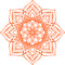 Vinyl Wall Art Decal - Flower Mandala - 23" x 23" - Adhesive Vinyl Sticker Decals - Home Apartment Workplace Decor - Yoga Studio Namaste Meditation Mandala Bohemian Flower (23" x 23"; Orange) Orange 23" x 23" 4