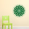 Vinyl Wall Art Decal - Circle Mandala - 23" x 23" - Adhesive Vinyl Sticker Decals - Home Apartment Workplace Decor - Yoga Studio Namaste Meditation Mandala Bohemian Flower (23" x 23"; Green) Green 23" x 23" 2