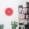 Vinyl Wall Art Decal - Circle Mandala - 23" x 23" - Adhesive Vinyl Sticker Decals - Home Apartment Workplace Decor - Yoga Studio Namaste Meditation Mandala Bohemian Flower (23" x 23"; Red) Red 23" x 23" 2