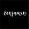 Vinyl Wall Art Decal Boys Custom Name - ’Benjamin’ Custom Text Name- 10" x 40" - Little Boys Bedroom Vinyl Wall Decals - Cute Wall Art for Baby Boy Nursery Room Decor (10" x 40"; White Cursive) White 10" x 40" 3