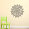 Vinyl Wall Art Decal - Hindu Mandala - 22" x 23" - Home Decor Apartment Workplace - Yoga Studio Namaste Meditation Mandala Bohemian Flower (22" x 23"; Black) Black 23" x 23" 2