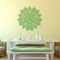 Vinyl Wall Art Decal - Hindu Mandala - 23" x 23" - Home Decor Apartment Workplace - Yoga Studio Namaste Meditation Mandala Bohemian Flower (22" x 23"; Green) Green 23" x 23"