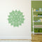 Vinyl Wall Art Decal - Hindu Mandala - 23" x 23" - Home Decor Apartment Workplace - Yoga Studio Namaste Meditation Mandala Bohemian Flower (22" x 23"; Green) Green 23" x 23" 2