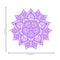 Vinyl Wall Art Decal - Hindu Mandala - 22" x 23" - Home Decor Apartment Workplace - Yoga Studio Namaste Meditation Mandala Bohemian Flower (22" x 23"; Purple) Purple 23" x 23" 3