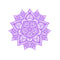 Vinyl Wall Art Decal - Hindu Mandala - 22" x 23" - Home Decor Apartment Workplace - Yoga Studio Namaste Meditation Mandala Bohemian Flower (22" x 23"; Purple) Purple 23" x 23" 4