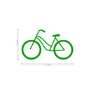 Set of 20 Vinyl Wall Art Decal - Bicycle Patterns - 3" x 5" Each - Stencil Adhesive Vinyl for Home Apartment Workplace Use - Cool Simple Shapes for Living Room Bedroom Decor (3" x 5" Each; Green) Green 3" x 5" each 3