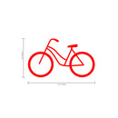 Set of 20 Vinyl Wall Art Decal - Bicycle Patterns - 3" x 5" Each - Stencil Adhesive Vinyl for Home Apartment Workplace Use - Cool Simple Shapes for Living Room Bedroom Decor (3" x 5" Each; Red) Red 3" x 5" each 3