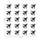 Set of 20 Vinyl Wall Art Decals - Airplanes Patterns - 5" x 5" Each - Cool Adhesive Sticker Shapes For Kids Toddlers Teens Bedroom Playroom Living Room Home Apartment Decorations (5" x 5" each; Black) Black 5" x 5" each 4