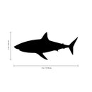 Set of 21 Vinyl Wall Art Decals - Shark Patterns - 3" x 7" Each - Cool Adhesive Sticker Shapes For Boys Toddlers Teens Bedroom Playroom Living Room Home Apartment Decorations (3" x 7"; Black) Black 3" x 7" each