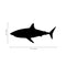 Set of 21 Vinyl Wall Art Decals - Shark Patterns - 3" x 7" Each - Cool Adhesive Sticker Shapes For Boys Toddlers Teens Bedroom Playroom Living Room Home Apartment Decorations (3" x 7"; Black) Black 3" x 7" each