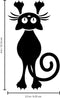 Vinyl Wall Art Decal - Hanging Cat - - Cute Animal Decor for Light Switch Window Mirror Luggage Car Bumper Laptop Computer Peel and Stick Skin Sticker Designs   3