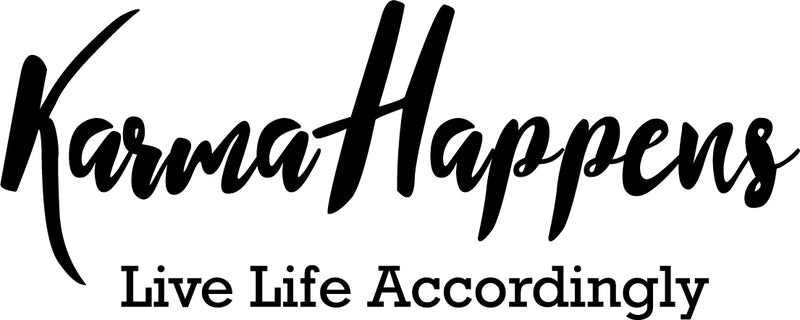 Vinyl Wall Art Decal - Karma Happens Live Life Accordingly - 14" x 35" - Motivational Inspirational Home Decor - Bedroom Living Room Office Decor - Trendy Funny Wall Art Quotes Black 14" x 35" 4