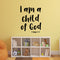 Vinyl Wall Art Decal - I Am A Child of God 1 John 3:1-30" x 23" - Religious Spiritual Faith Home Decor Wall Decals - Christianity Inspirational Words Bible Decorative Removable Stickers Black 30" x 23" 2