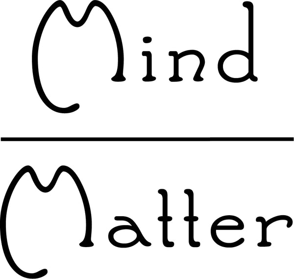 Vinyl Wall Art Decal - Mind Over Matter - Positive Bedroom Living Room Home Decoration - Motivational Wall Home Apartment Decor Sticker (23" x 23"; Black)