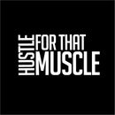 Vinyl Wall Art Decal - Hustle for That Muscle - 20" x 40" - Gym Fitness Healthy Lifestyle Home Bedroom Decor - Motivational Positive Peel and Stick Work Out Strength Decals (20" x 40"; White) White 20" x 40" 3