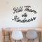 Vinyl Wall Art Decal - Kill Them with Kindness - 23" x 35" - Trendy Modern Home Living Room Bedroom Sticker - Inspirational Positive Office Workplace Peel and Stick Decor (23" x 35"; Black) Black 23" x 35"