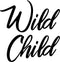 Vinyl Wall Art Decal - Wild Child - 24" x 23" - Trendy Fun and Free Bedroom Apartment Playroom Nursery Decoration Quotes - Modern Indoor Outdoor Home Living Room Household Quotes (24" x 23"; Black) Black 24" x 23" 2