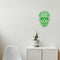 Vinyl Wall Art Decal - Day of The Dead Skull with Cross - 14" x 10" - Sugar Skull Mexican Holiday Seasonal Sticker - Teens Adults Indoor Outdoor Wall Door Living Room Office Decor (14" x 10"; Green) Green 14" x 10" 2