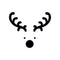 Vinyl Wall Art Decal - Reindeer Face - Christmas Seasonal Holiday Decoration Sticker - Indoor Outdoor Window Home Living Room Bedroom Apartment Office Door Decor   4